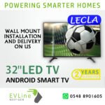 LECLA 32" HD Android Smart TV Frameless